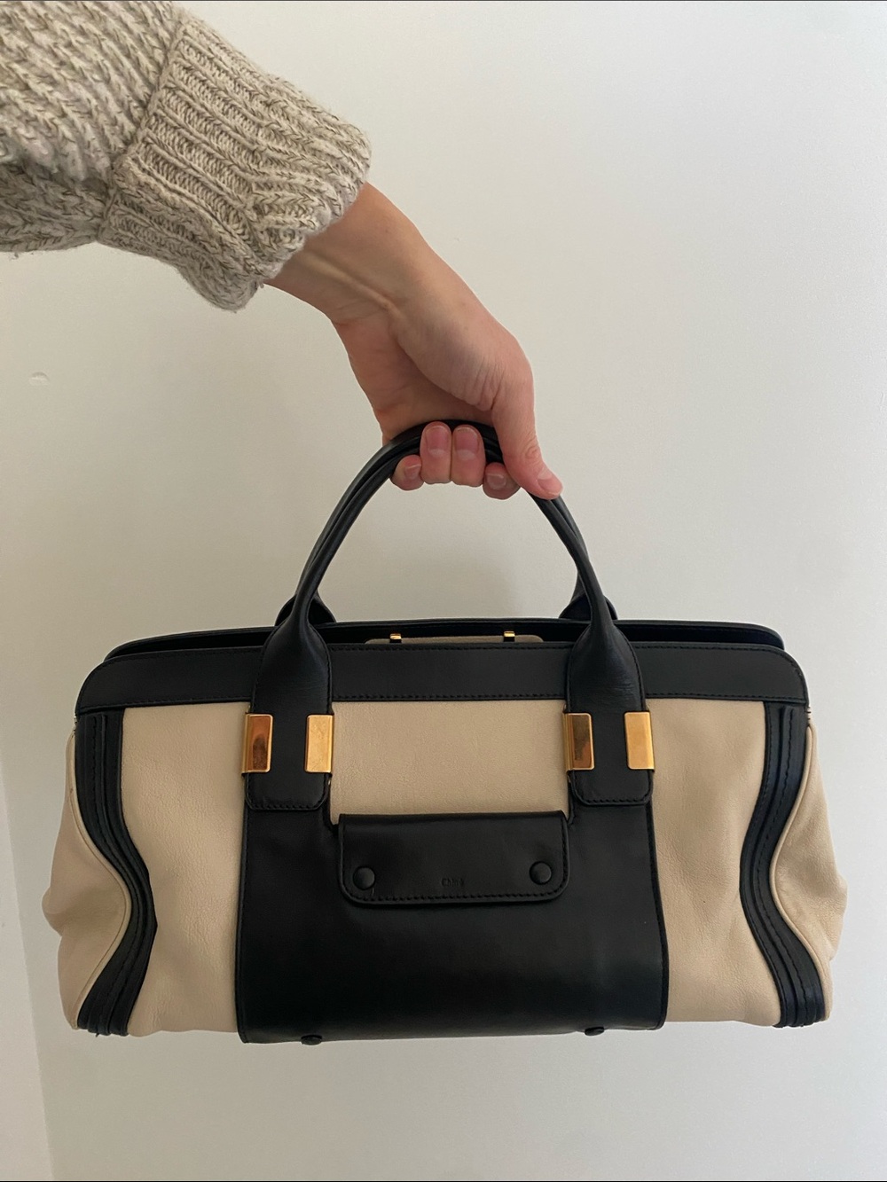 Chloe Alice Two Tone Satchel - Picture 12 of 17